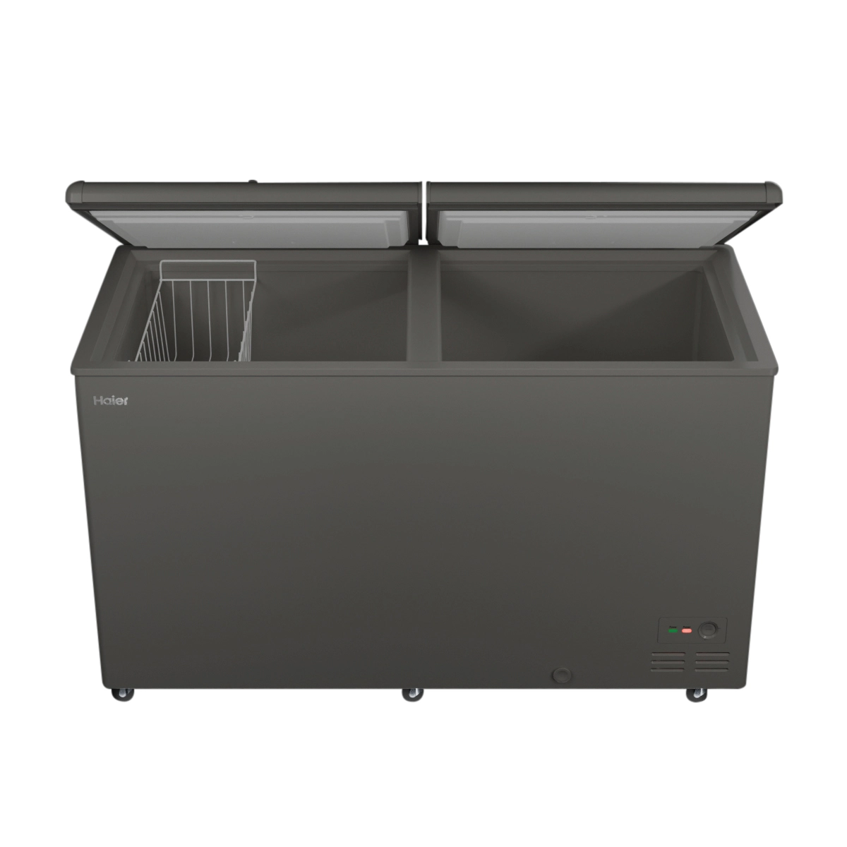 Haier 510 Ltr Double door- Embossed Titanium Grey colour Convertible Hard top Freezer